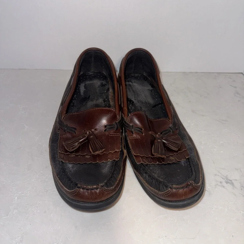 Men's Sperry Top-Sider Kiltie Tassel Loafer Boat Shoes Size 10.5M Excellent Cond